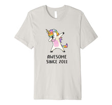 Load image into Gallery viewer, PREMIUM Unicorn Shirt Birthday 8 Years Awesome Since 2011