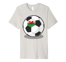 Load image into Gallery viewer, Welsh Flag On Soccer Ball | Wales Football Jersey Tee