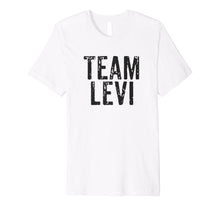 Load image into Gallery viewer, Team Levi Black Distressed Vintage Design Baseball Football Premium T-Shirt