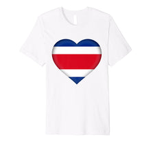 Load image into Gallery viewer, I Love Costa Rica T-Shirt | Costa Rican Flag Heart Outfit
