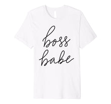 Load image into Gallery viewer, Boss Babe T-Shirt Blk Lett