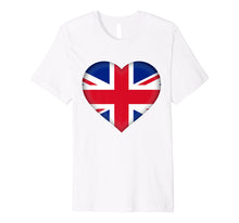 Load image into Gallery viewer, I Love United Kingdom UK T-Shirt | British Flag Heart Outfit