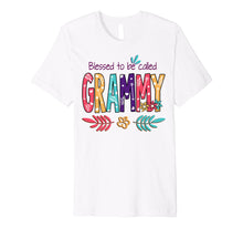 Load image into Gallery viewer, Blessed To Be Called Grammy Flower T-Shirt Funny Grammy Gift Premium T-Shirt
