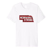 Load image into Gallery viewer, Nebraska Strong #NebraskaStrong Plaid T-Shirt