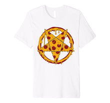 Load image into Gallery viewer, Hail Pizza Pentagram Pepperoni Star Slice T-Shirt
