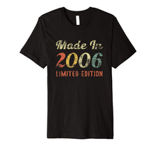 Load image into Gallery viewer, Born In 2006 13th Birthday Gift T Shirt For Boys & Girls