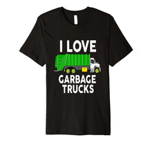 Load image into Gallery viewer, I Love Garbage Truck Shirt for kids toddlers Premium Tee