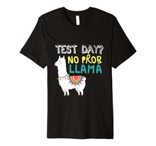 Load image into Gallery viewer, Test Day Teaching Funny Teacher Exam Testing T-shirt Llama