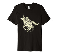 Load image into Gallery viewer, Ames Bros Bigfoot vs Unicorn T-Shirt