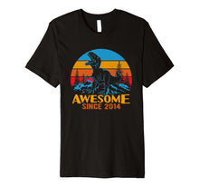Load image into Gallery viewer, Kids 5th Birthday Gift Shirt Dinosaur 5 years Old Tshirt