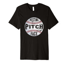 Load image into Gallery viewer, Baseball Shirt Resting Pitch Face PREMIUM