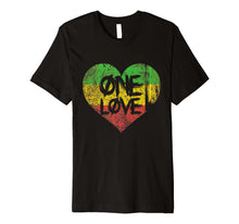Load image into Gallery viewer, One Love One Heart Rastafari Peace T-Shirt
