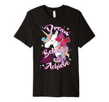 Load image into Gallery viewer, JoJo Siwa Dream Believe Achieve Unicorn Premium T-Shirt
