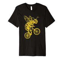 Load image into Gallery viewer, SEEMBO Bee On A Bicycle T-Shirt Funny Cycling Bike Gift