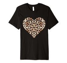 Load image into Gallery viewer, Cheetah Leopard Heart T-Shirt