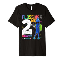 Load image into Gallery viewer, Funny Back to School 2nd Grade Flossing Crayon Shirt Kids