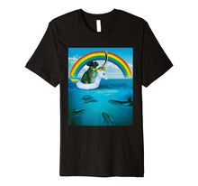 Load image into Gallery viewer, Pirate Cat On Unicorn Float Shirt Funny Laser Cat Tee
