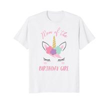 Load image into Gallery viewer, Cute Unicorn Mom Shirt, Mom of the Birthday Girl