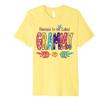 Load image into Gallery viewer, Blessed To Be Called Grammy Flower T-Shirt Funny Grammy Gift Premium T-Shirt
