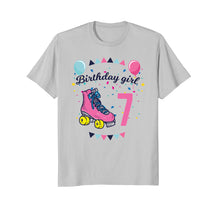 Load image into Gallery viewer, Birthday Girl 7 Roller Skates Kids Birthday T-shirt