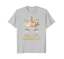 Load image into Gallery viewer, Boho Sister of the Birthday Girl Unicorn Sister Shirt