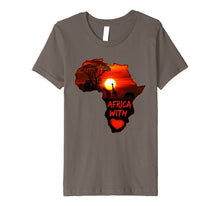 Load image into Gallery viewer, Africa T Shirt Map Of Africa Tee South African Sunset Safari