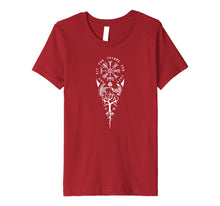 Load image into Gallery viewer, Not All Who Wander Are Lost Symbolic Viking T-Shirt