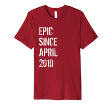 Load image into Gallery viewer, 9 Year Old Gift T Shirt for Boys Girls Born April 2010