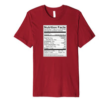 Load image into Gallery viewer, HackSwag Funny Semen Nutritional Info T-Shirt