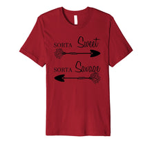 Load image into Gallery viewer, Sorta Sweet Sorta Savage Fun Sassy Apparel T-Shirt