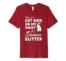 Load image into Gallery viewer, This Isn't Cat hair On My Shirt It's Siamese Glitter T Shirt