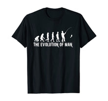 Load image into Gallery viewer, THE EVOLUTION OF FISHERMEN OR MEN FUNNY FISHING LOVER GIFT T-Shirt