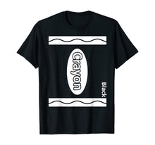 Load image into Gallery viewer, Black Crayon Box Halloween Costume Couple Group Kids Adult T-Shirt