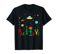Load image into Gallery viewer, Believe In Alien Space Lover Christmas Xmas Gift T-Shirt