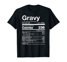 Load image into Gallery viewer, Gravy Nutrition Funny Thanksgiving Food Costume Dark T-Shirt