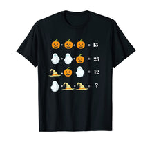 Load image into Gallery viewer, Halloween Math Equations Shirt for Math Teachers T-Shirt