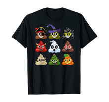 Load image into Gallery viewer, Halloween Poop Emojis Funny T-Shirt