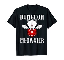 Load image into Gallery viewer, Dungeon Meowster Funny-DnD Gamer-Cat-D20 Gift T-Shirt