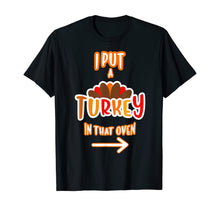 Load image into Gallery viewer, Mens Funny Turkey dad Thanksgiving pregnancy announcement shirt T-Shirt