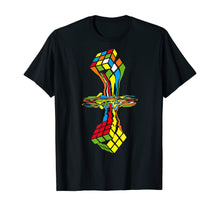 Load image into Gallery viewer, AWESOME GRAPHIC MELTING RUBIK RUBIX RUBICS CUBE Solved Rubik T-Shirt