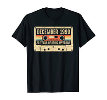 Load image into Gallery viewer, Vintage December 1999 20th birthday Gift Retro Cassette Tape T-Shirt