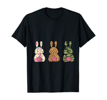 Load image into Gallery viewer, Floral Leopard Camouflage Easter Bunny Flower Rabbit Gift T-Shirt-329059