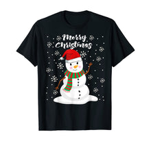 Load image into Gallery viewer, Christmas - Merry Christmas Snowman T-Shirt