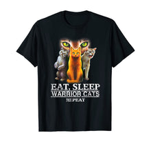 Load image into Gallery viewer, EAT SLEEP WARRIOR CATS REPEAT - CHRISTMAS GIFT FOR CAT LOVER T-Shirt