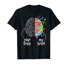 Load image into Gallery viewer, Neurodiversity brain Gift idea for Dyslexia ADHD Autism ASD T-Shirt