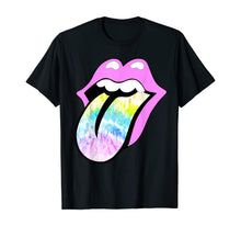 Load image into Gallery viewer, Lavender Rose Lips Tie Dye Tongue Out Pastel Spring T-Shirt-477390
