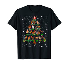 Load image into Gallery viewer, Funny Chickens Christmas Tree Tee Ornament Decor Gift T-Shirt