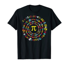 Load image into Gallery viewer, Funny Pi Day Shirt Spiral Pi Math Tee for Pi Day 3.14 T-Shirt-102916