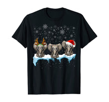 Load image into Gallery viewer, Christmas Pajama Three Hippie Elephants Costume Xmas gift T-Shirt