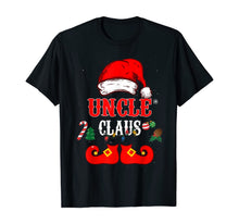 Load image into Gallery viewer, Funny Uncle Claus Santa Hat Christmas T-Shirt